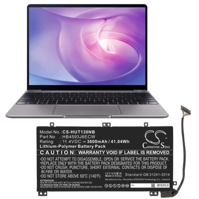 Аккумулятор Huawei, MateBook 13, MateBook 13 i7, MateBook13 2020, 3600 мАч, CS фото 2