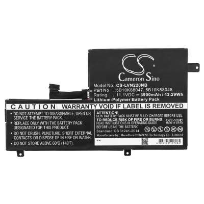 Аккумулятор Lenovo, N22 Chromebook, Chromebook N22-20, 80VH0001US, 3900 мАч, CS фото 3