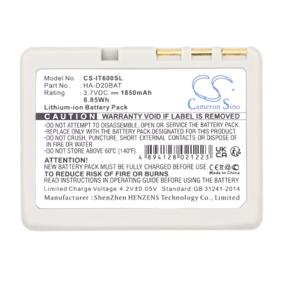 Аккумулятор ТСД Casio IT-300, IT-600, IT-G500, 1850 mAh, CS фото 2