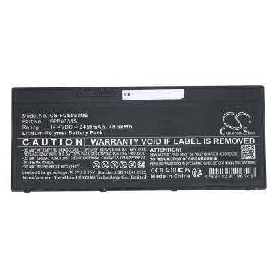 Аккумулятор Fujitsu, LifeBook E448-E4480M35SOIT, LifeBook E448-E4480M35SOPT, Lifebook E449-E4490M330SGB, 3450 мАч, CS фото 3