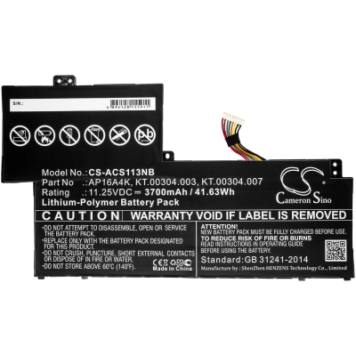Аккумулятор Acer, Swift 1 SF113-31-P2VH, Swift 1 SF113-31-P87M, Swift 1 SF113-31-P1YS, 3700 мАч, CS фото 4