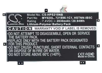 Аккумулятор HP, Slatebook x2, Slatebook x2 10-H010NR, TPN-Q127, 2830 мАч, CS фото 1