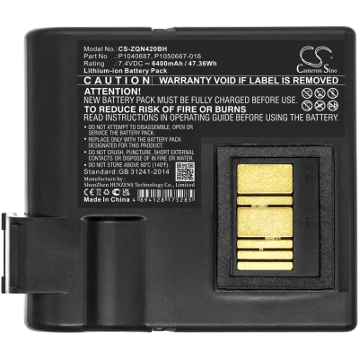 Аккумулятор Zebra QLn420, ZQ630, 6400 мАч, CS фото 2