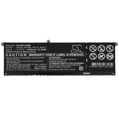 Аккумулятор Dell, Inspiron 13 5310, Inspiron 14 5410, Inspiron 14 5410 2-in-1, 3500 мАч, CS фото 2