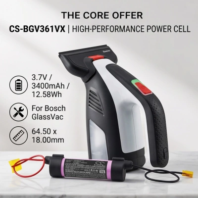 Аккумулятор Bosch, 06008B7000, GlassVAC 3600HB7000 Cordless, 3400 мАч, CS фото 6