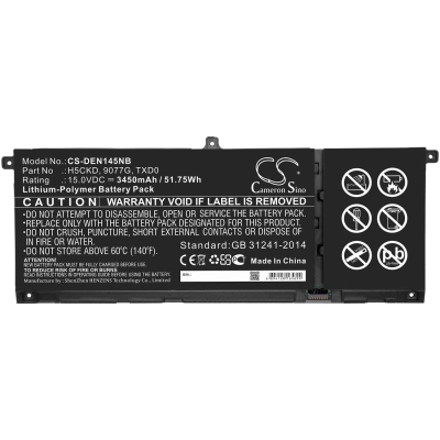 Аккумулятор Dell, Inspiron 15 5501, Inspiron 15 5502, Inspiron 14 5401, 3450 мАч, CS фото 2