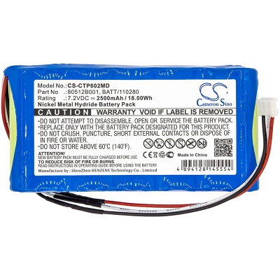 Аккумулятор Criticare, LT Plus, 507NJC BP, 602-14, 2500 мАч, CS фото 2