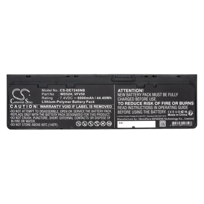 Аккумулятор Dell, Latitude E7240, Latitude E7240 12.5, Latitude E7240 7240-2716, 6000 мАч, CS фото 4
