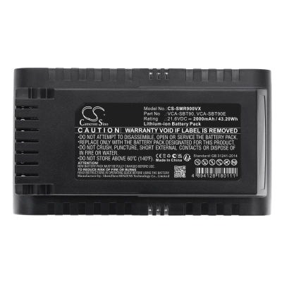 Аккумулятор Samsung, DJ96-00227A, Jet 70, Jet 70 Easym VS15T7033R4/SH, 2000 мАч, 147,80 × 82,30 × 40,35 мм, CS фото 2