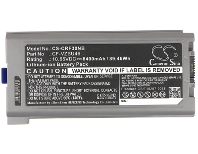 Аккумулятор Panasonic, Toughbook CF-30, Toughbook CF-31, Toughbook CF-53, 8400 мАч, CS фото 3