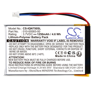 Аккумулятор Garmin, Nuvi 750, Nuvi 755, Nuvi 755T, 1250 мАч, CS фото 5