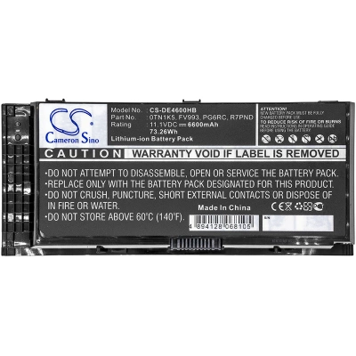 Аккумулятор Dell, Precision M4600, Precision M4700, Precision M6600, 6600 мАч, CS фото 3
