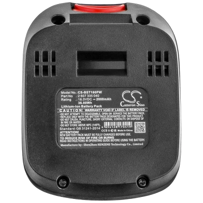 Аккумулятор Bosch, Indego M plus 700, Indego M 700, Indego S 500, 2000 мАч, CS фото 3