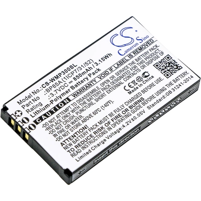 Аккумулятор WM Systems, WMP 300, WMP-300, 850 мАч, CS фото 1