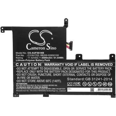 Аккумулятор Asus, ZenBook Flip UX561UN-BO011T, UX561UA-BO052T, UX561UN-BO004T, 4500 мАч, CS фото 4
