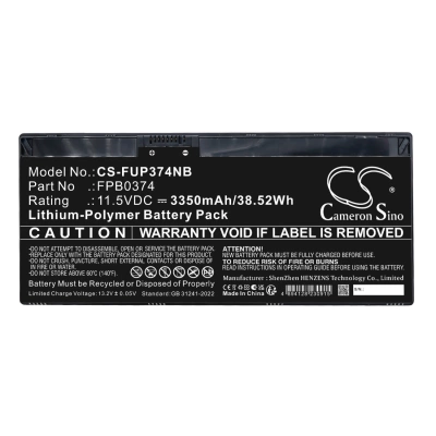 Аккумулятор Fujitsu, FMVQH04001, Lifebook U3114X, Lifebook U3114XS, 3350 мАч, CS фото 6