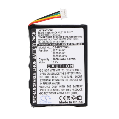 Аккумулятор HP, iPAQ RZ1700, iPAQ RZ1710, iPAQ RZ1715, 1050 мАч, CS фото 3