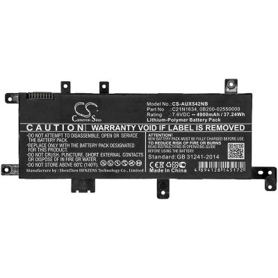 Аккумулятор Asus, VivoBook F542UF, VivoBook X452, R542UF-DM157T, 4900 мАч, CS фото 3