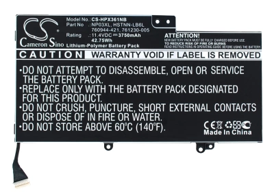 Аккумулятор HP, Pavilion X360, Pavilion X360 13-A010DX, TPN-Q146, 3750 мАч, CS фото 1