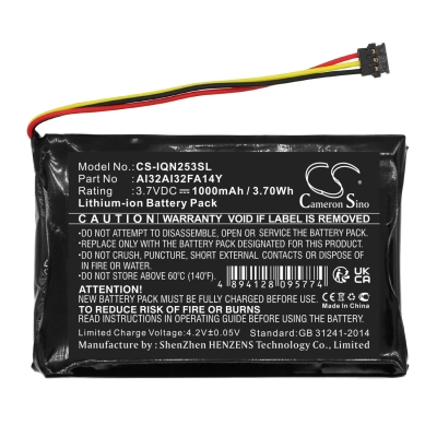 Аккумулятор Garmin, Nuvi 2539LM, Nuvi 2539LMT, Nuvi 2559LM, 1000 мАч, CS фото 2