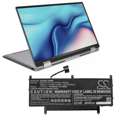 Аккумулятор Dell, Latitude 15 9510 WPK5N, Latitude 15 9510 41GJW, Latitude 15 9510 HKVNY, 6750 мАч, CS фото 4