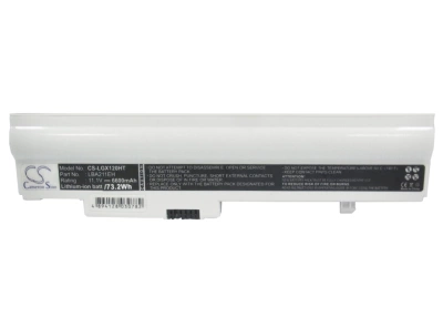 Аккумулятор LG, X120, X120-L.C7B1A9, X120-L.C7L1A9, 6600 мАч, 203,15 × 70,66 × 21,89 мм, CS фото 3