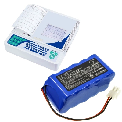 Аккумулятор Cardioline, ECG AR2100 View, ECG 200S, Cardiette ECG Recorder AR1200 view, 2000 мАч, CS фото 2