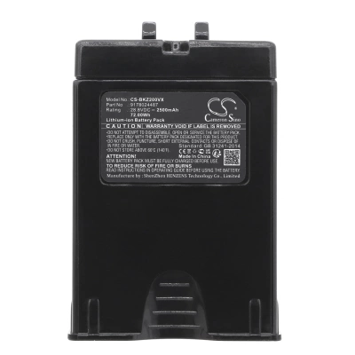 Аккумулятор Tineco | Beko, ZB2007, PowerClean ZB1858, Acti-flex VRT 94929 VI, 2500 мАч, CS фото 2
