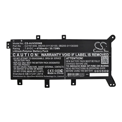 Аккумулятор Asus, VivoBook 4000, VivoBook V555L, VivoBook MX555, 4700 мАч, CS фото 3