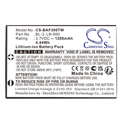 Аккумулятор Baofeng | Weierwei | Intek | Yaesu, UV3R, UV-3R, BF-T6, 1200 мАч, CS фото 2