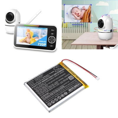 Аккумулятор HelloBaby, HB6588 Video Baby Monitor, 5400 мАч, CS фото 2