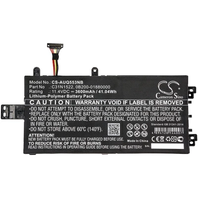 Аккумулятор Asus, Q553U, Q553UB-BSI7T13, 3600 мАч, CS фото 4
