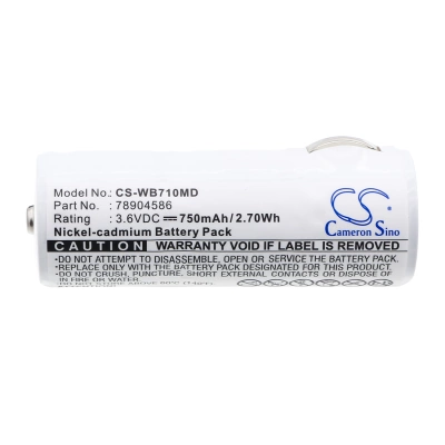 Аккумулятор Diversified Medical | Keeler | Medic Lux | Cardinal Medical | Heine | Welch-Allyn | Siemens, N N36751, VI, 750 мАч, CS фото 2