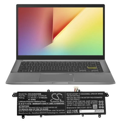 Аккумулятор Asus, VivoBook S14 S433FA-EB491, VivoBook S14 S433FA-EB539T, VivoBook S14 S433EA-AM108T, 4150 мАч, CS фото 5