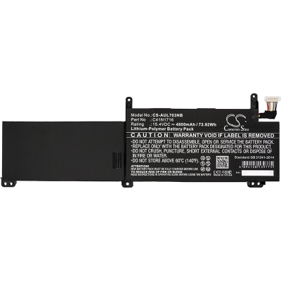 Аккумулятор Asus, ROG Strix GL703GM Scar Edition, ROG Strix GL703GM, GL703GM, 4800 мАч, CS фото 2