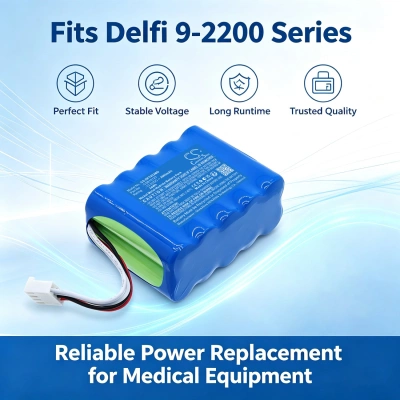 Аккумулятор Delfi, 7-2200-007, 9-2200, PTSii Portable Tourniquet, 2000 мАч, CS фото 2