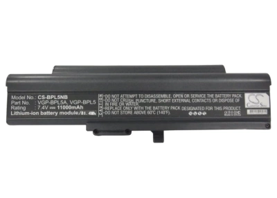 Аккумулятор Sony, VAIO VGN-TX56C/W, VAIO VGN-TX16SP/W, VAIO VGN-TX2XP/L, 11000 мАч, CS фото 2