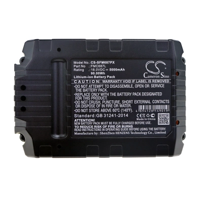 Аккумулятор Porter Cable | Stanley | Black & Decker, PCC600, PCC601, PCC601LA, 5000 мАч, CS фото 4