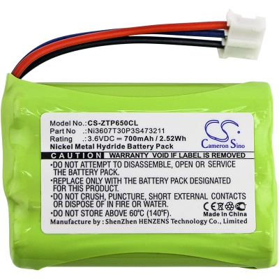 Аккумулятор ZTE, WP650, WP850, 700 мАч, CS фото 2