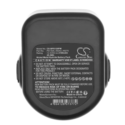 Аккумулятор Black & Decker, CD1202GK, CD1202K, CD120GK, 2100 мАч, CS фото 5