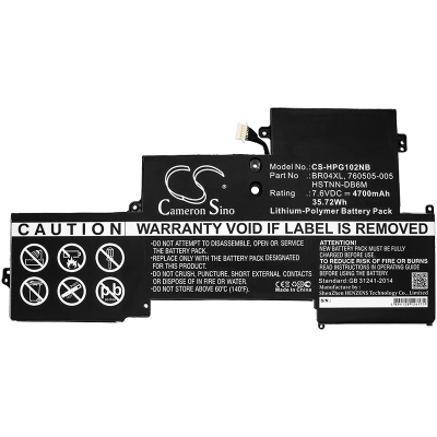 Аккумулятор HP, EliteBook Folio 1020, EliteBook Folio 1020 G1 CTO, EliteBook Folio 1020 G1 G9P64AV, 4700 мАч, CS фото 3