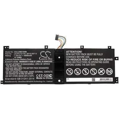 Аккумулятор Lenovo, IdeaPad Miix 510-12ISK-80U10002GE, IdeaPad Miix 510-12IKB-80XE0006GE, IdeaPad Miix 510-12ISK-80U1, 4850 мАч, CS фото 2