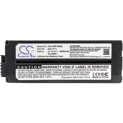 Аккумулятор Canon Selphy CP-500/100/1000/1200/1300/200/220/300/330/400/510/520/600/710/720/730/740/750/770/780/790/800/810/820/900/910, 2000 mAh, CS фото 2