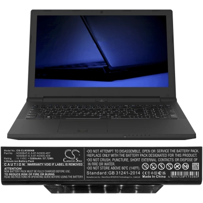 Аккумулятор Clevo, N350DV, N350DW, B519II(47781)(N350TW), 5200 мАч, CS фото 3