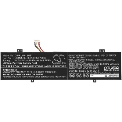 Аккумулятор Asus, VivoBook Flip 14 TP412UA-EC034T, TP412UA-EC075T, TP412UA-EC173T, 3550 мАч, CS фото 2