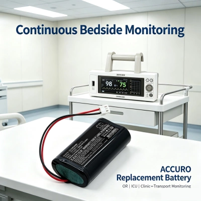 Аккумулятор CHARMCARE, ACCURO Versatile Bedside Pulse Oximeter, 2600 мАч, CS фото 5