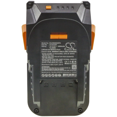 Аккумулятор Ridgid | AEG, 130383001, 130383025, 130383028, 4000 мАч, CS фото 2