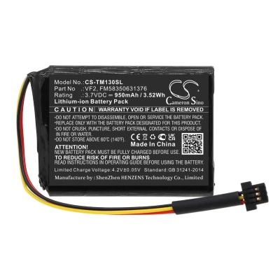 Аккумулятор TomTom, One 125, One 130, One 130S, 950 мАч, CS фото 2