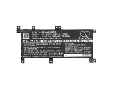 Аккумулятор Asus, X556UA, X556UB, X556UF, 5000 мАч, CS фото 2