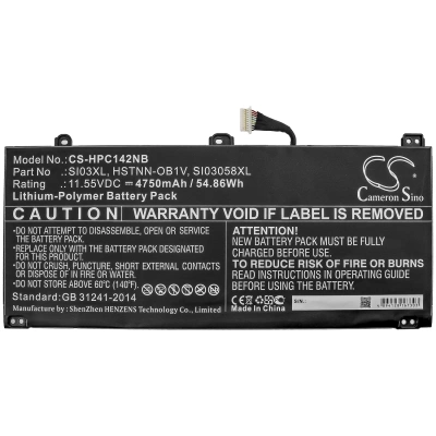 Аккумулятор HP, Chromebook 14B, Chromebook X360 14C, Chromebook X360 14C-CC0013DX, 4750 мАч, CS фото 4